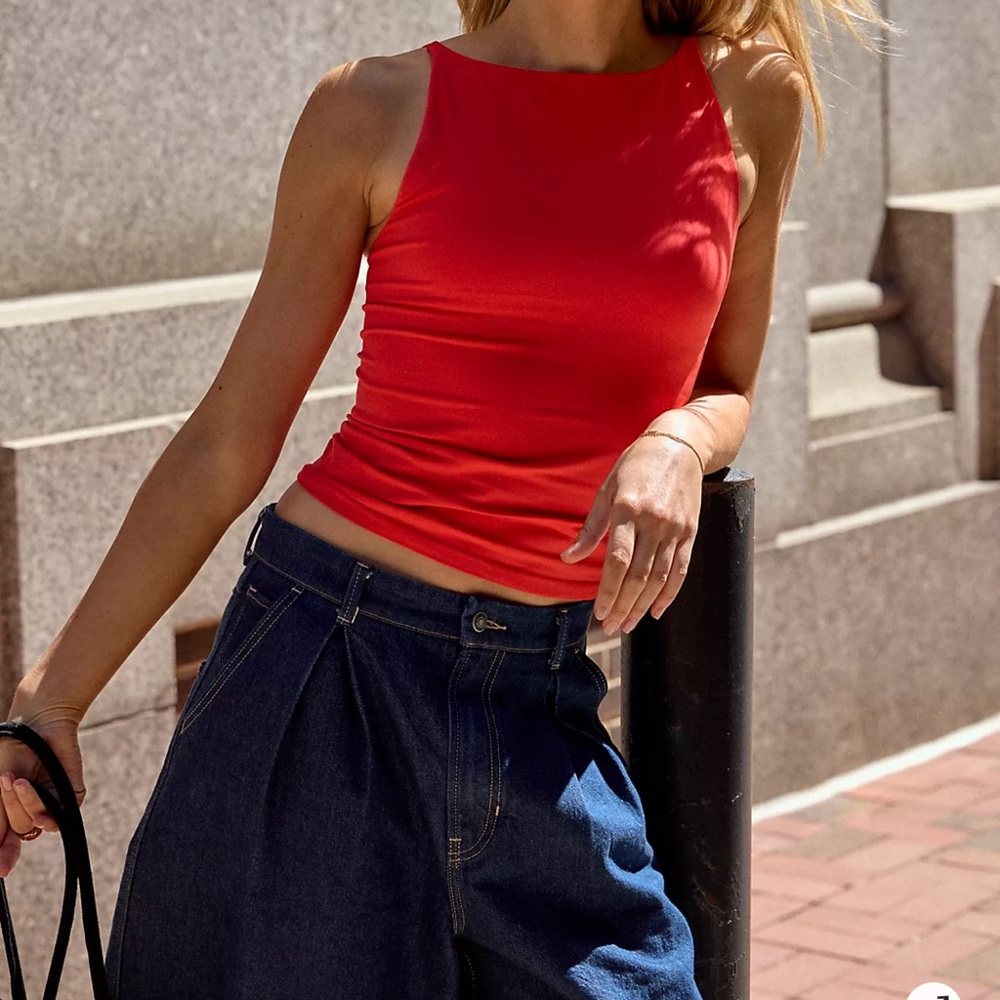 Free People Light Blue Intimately Top - Picture 3 of 4
